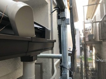 入間市東藤沢 雨樋交換 集水器取付