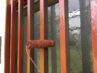 所沢市北中 付帯部 鉄部塗装1