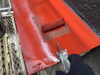 所沢市 北所沢 屋根葺き替え、外壁塗装 付帯部塗装 庇塗装 サビ止め塗布