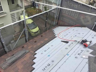 所沢市 小手指元町 屋根カバー オークリッジ施工 (2)