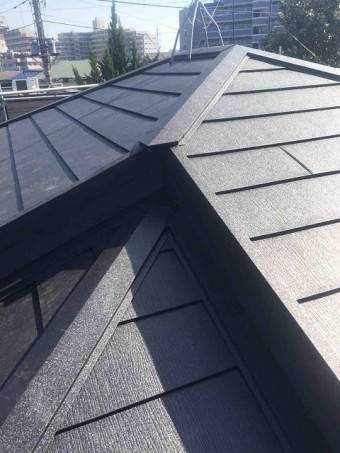 所沢市 北所沢 屋根葺替え 屋根材「スーパーガルテクト」施工 ③