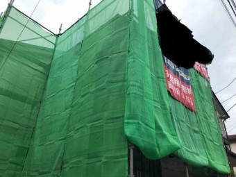 変換 ~ 飯能市 屋根カバー工事 外壁塗装工事 養生作業 (4)