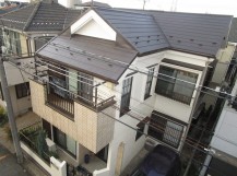 入間市東藤沢 屋根カバー工事 外壁塗装 施工後