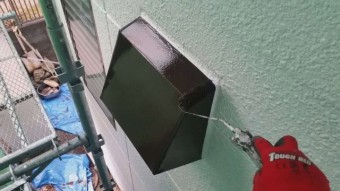 所沢市山口 外壁塗装 換気扇フード