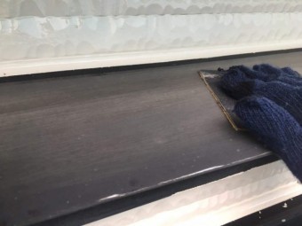 所沢市東所沢 屋根カバー、外壁塗装工事 付帯部塗装 破風、霧除け、雨樋塗装工事 (8)