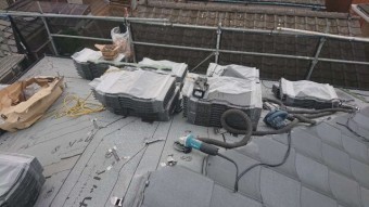 所沢市西狭山ケ丘 屋根葺き替え工事 ルーガ(ROOGA) (1)