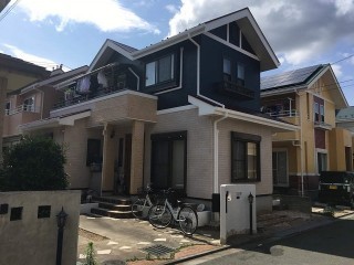狭山市広瀬 屋根・外壁塗装 ベランダ防水 施工後