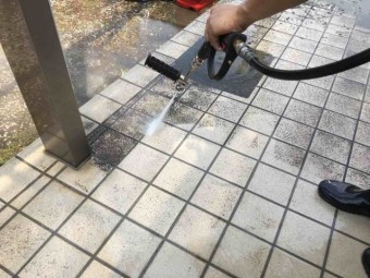 入間市 屋根・外壁塗装 高圧洗浄作業 (8)