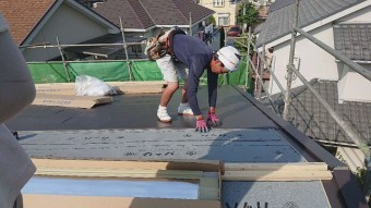 所沢市若狭 屋根葺き替え工事 スーパーガルベスト施工2