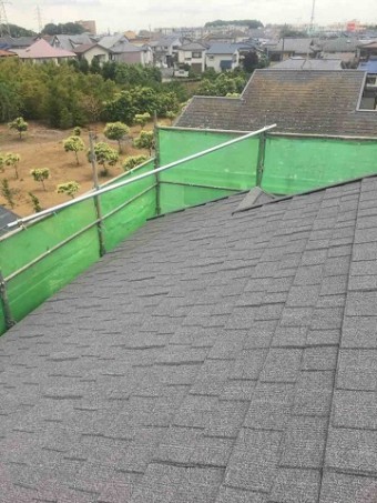 東京都東村山市 屋根カバー工事(セネター)、外壁塗装工事 屋根材施工2