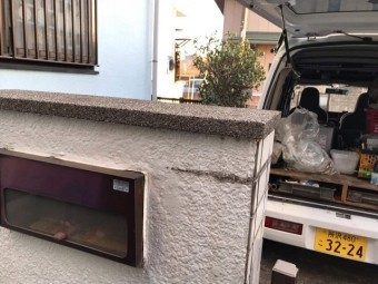 塀のクラック(ひび割れ)