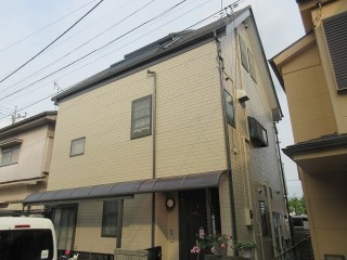 所沢市和ケ原 屋根カバー工事、外壁塗装、ベランダ防水工事 施工後