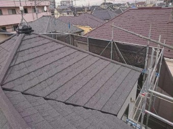 所沢市屋根カバー セネター施工後