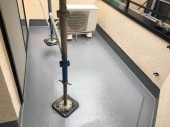 所沢市 東所沢 バルコニー 防水工事 (3)
