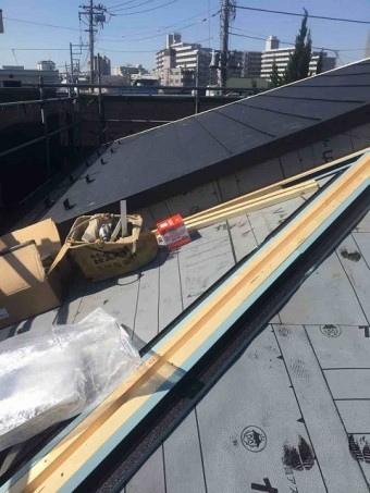所沢市 北所沢 屋根葺替え 屋根材「スーパーガルテクト」施工 3