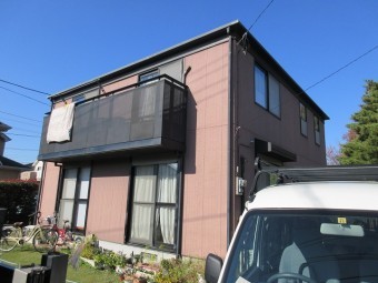 狭山市広瀬 屋根カバー工事 外壁塗装 施工前全体