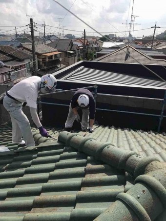 所沢市 北所沢 屋根葺替え 瓦屋根剥がし