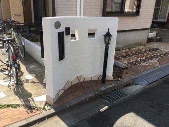 狭山市広瀬 屋根・外壁塗装 ベランダ防水 塀塗装後