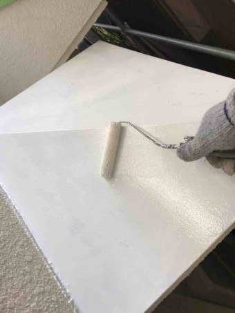 所沢市 小手指元町 屋根カバー 外壁塗装 中塗り 鉄部の錆止め (2)