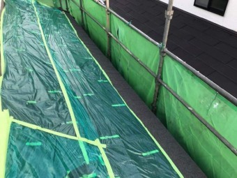 変換 ~ 飯能市 屋根カバー工事 外壁塗装工事 養生作業 (3)