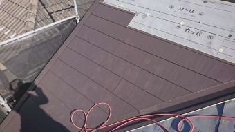 入間市東藤沢 屋根カバー工事 スーパーガルベスト 施工①