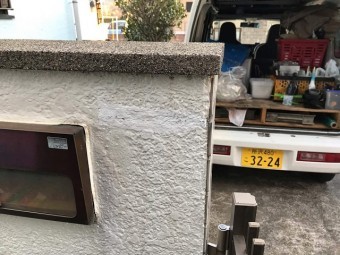 塀のクラック(ひび割れ)補修後
