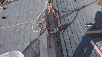 所沢市北野南 屋根カバー、外壁塗装工事 換気棟