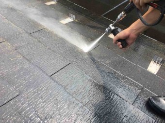 入間市 屋根・外壁塗装 高圧洗浄作業 (12)