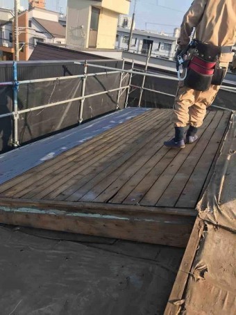 所沢市 北所沢 屋根葺替え 瓦屋根剥がし2