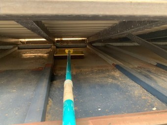 東京都東大和市 屋根葺き替え、外壁塗装工事 下屋根塗装工事1