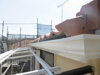 東京都東大和市 屋根葺き替え、外壁塗装工事 雨樋交換5