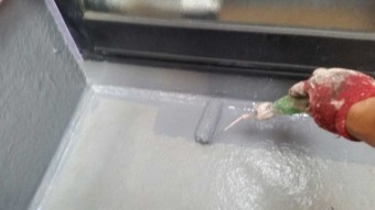 所沢市 東所沢 ベランダ ウレタン防水工事 (4)