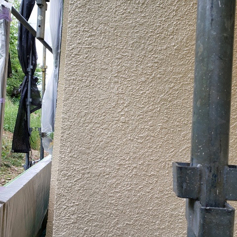 東京都東大和市　屋根葺き替え、外壁塗装工事　無機塗料による外壁塗装４