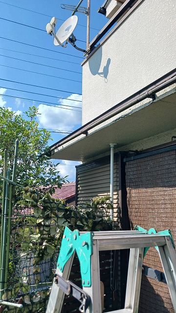 飯能市　１Fの小庇の腐食に気付かず、室内に大量の雨漏り発生！