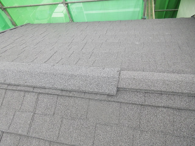 東京都東村山市　屋根カバー工事（セネター）、外壁塗装工事　屋根材施工３