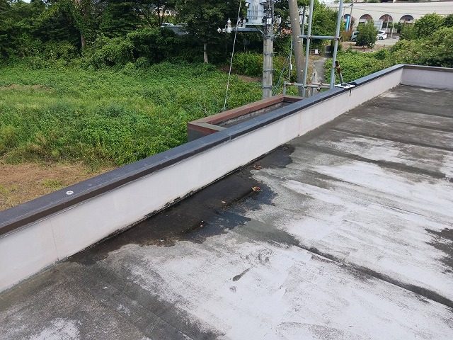 立上り際の汚れ跡