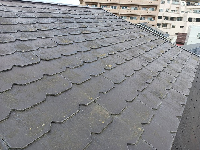 劣化が広がる屋根全体