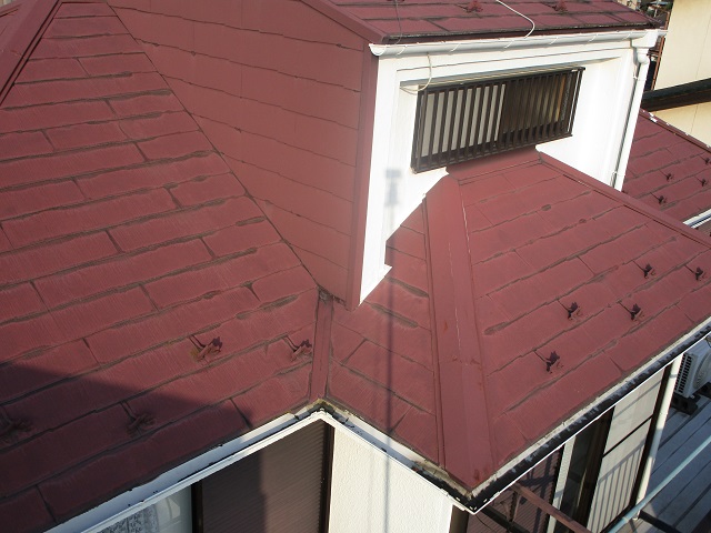所沢市北野南　屋根カバー、外壁塗装工事　現場調査　