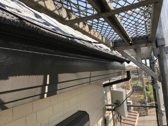 所沢市和ケ原　屋根カバー、天窓撤去、外壁塗装工事　雨樋交換１