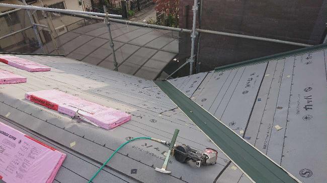 変換 ～ 入間市　屋根カバー　外壁塗装工事　屋根カバー防水紙、オークリッジ施工 (6)