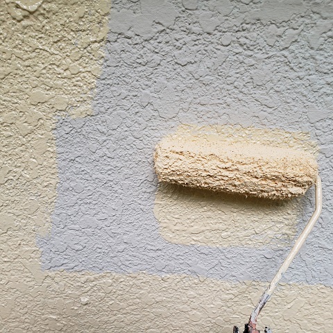 東京都東大和市　屋根葺き替え、外壁塗装工事　無機塗料による外壁塗装２
