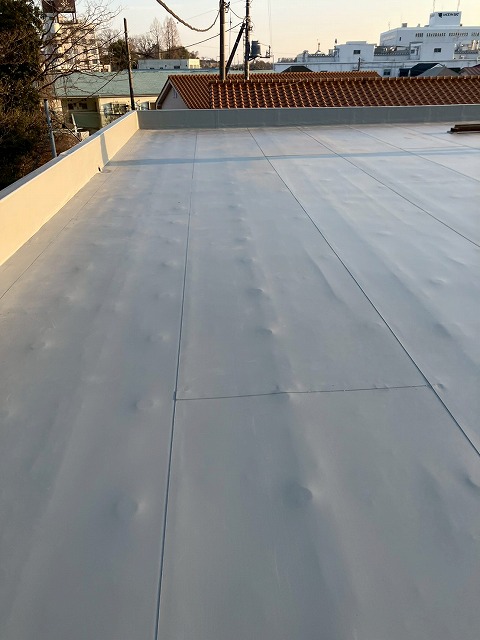 新規のシート施工