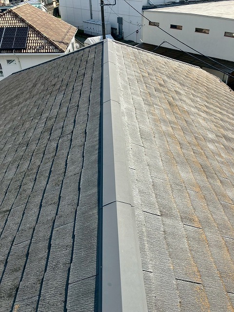 スレート屋根の状態確認