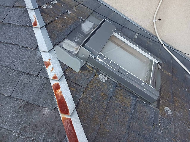 天窓付近も劣化