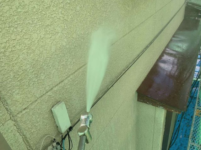 所沢市山口　外壁バイオ高圧洗浄