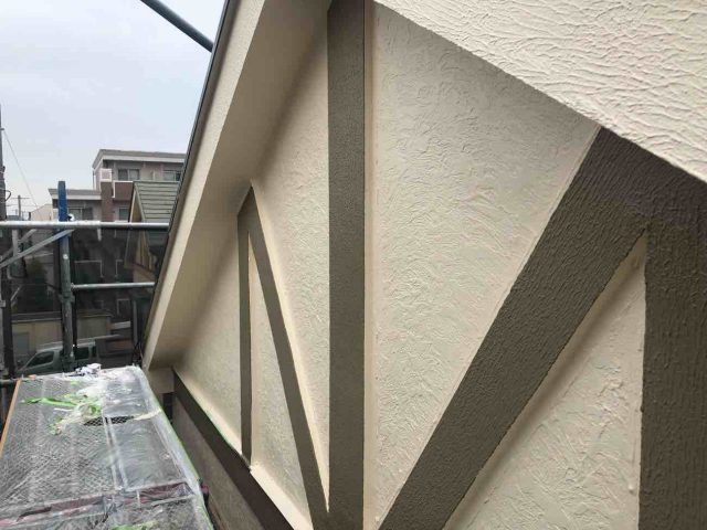 所沢市　東所沢　外壁塗装　帯板　塗装 (5)