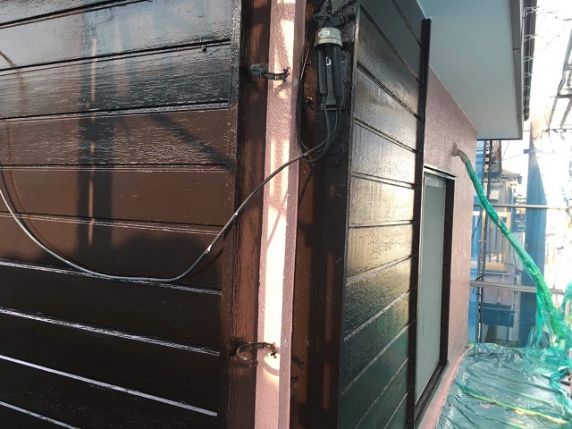 狭山市笹井　屋根カバー、葺き替え工事　戸袋塗装３