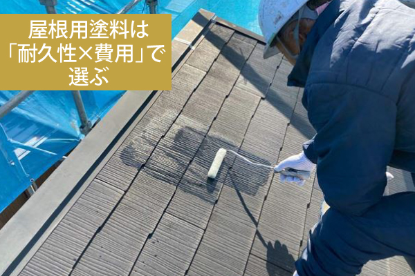 屋根用塗料は「耐久性×費用」で選ぶ